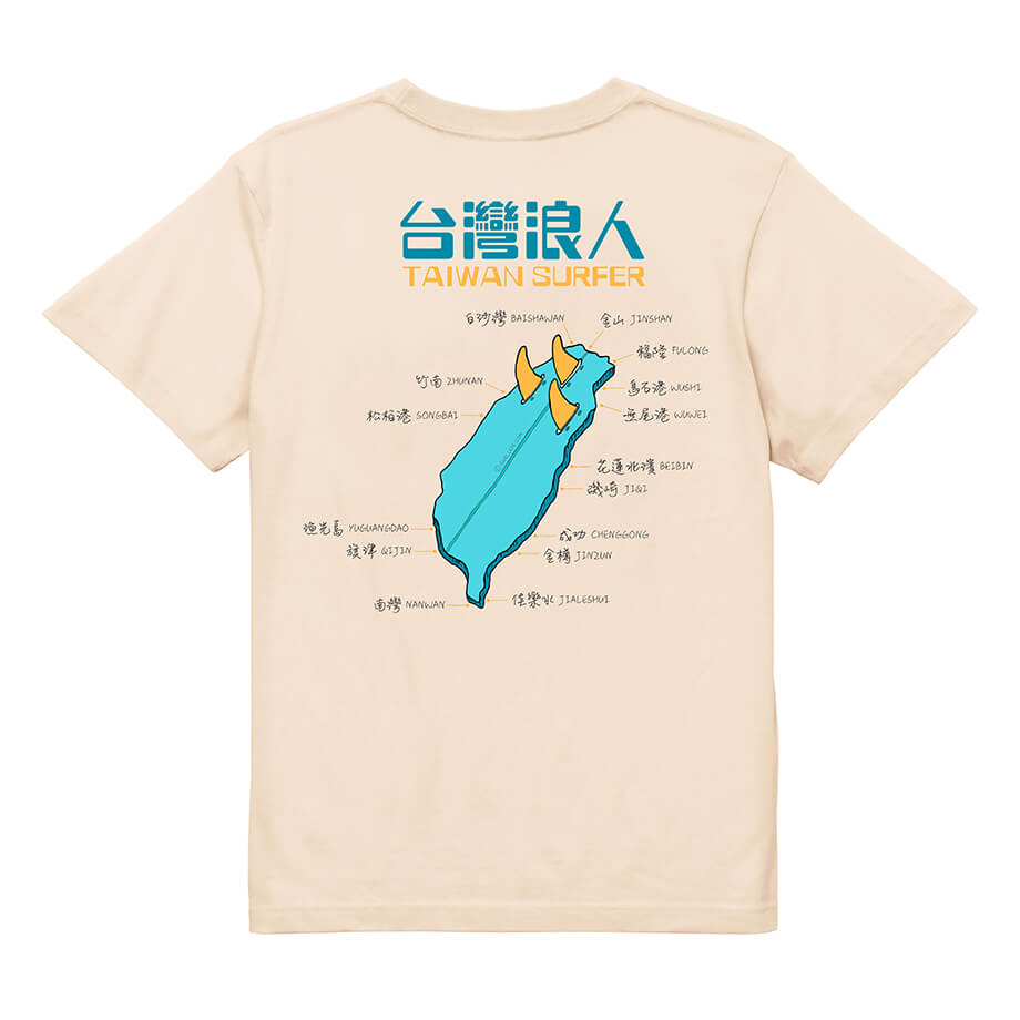 Swelleye "TAIWAN SURFER" T-Shirt - back view