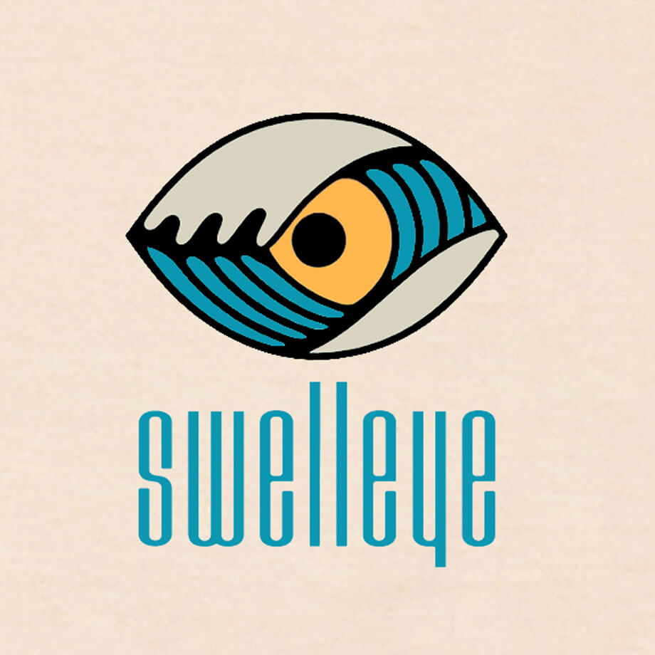 Swelleye "TAIWAN SURFER" T-Shirt - front detail closeup