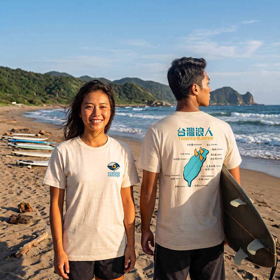 Swelleye "TAIWAN SURFER" T-Shirt - worn by surfers
